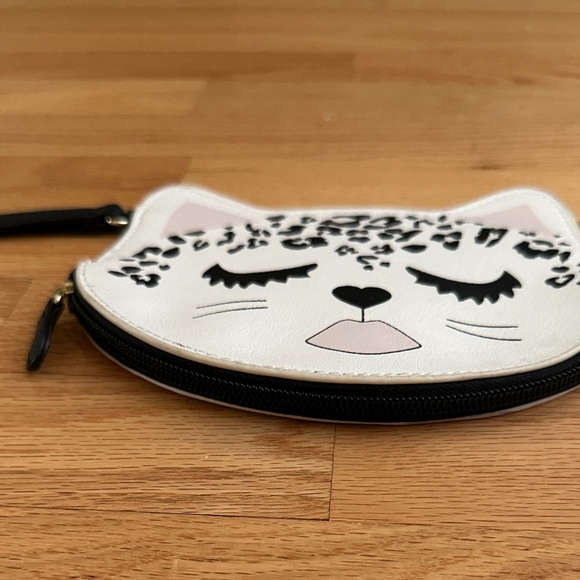 Betsey Johnson Luv Betsey Cat Wristlet Coin Purse Sleeping Cat - Picture 7 of 13